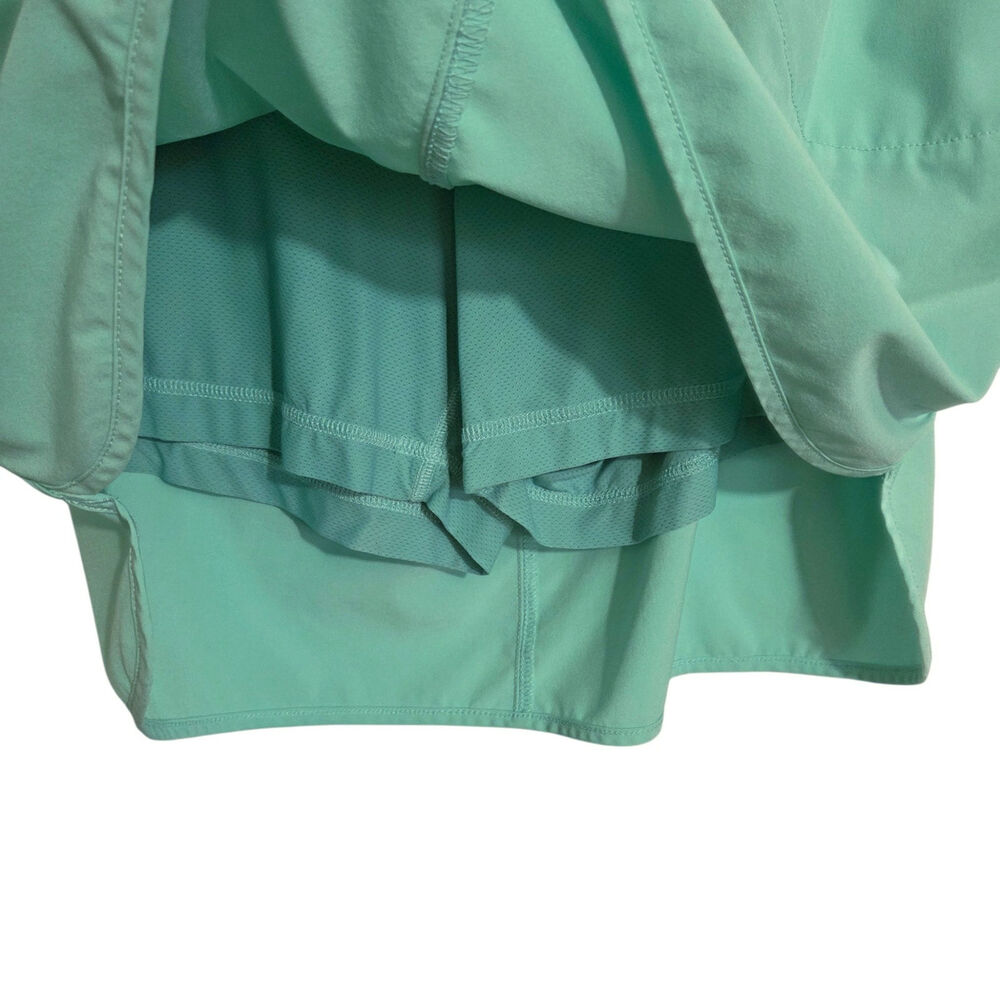 Duluth Trading Co. Seafoam Green Athletic Skort Pockets Elastic Waist MEDIUM - Picture 3 of 7